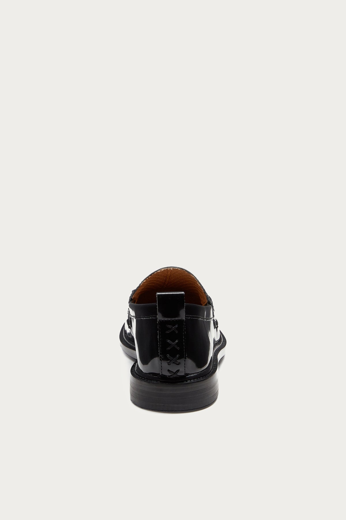 Lens All Black Leather Wide Width Loafers