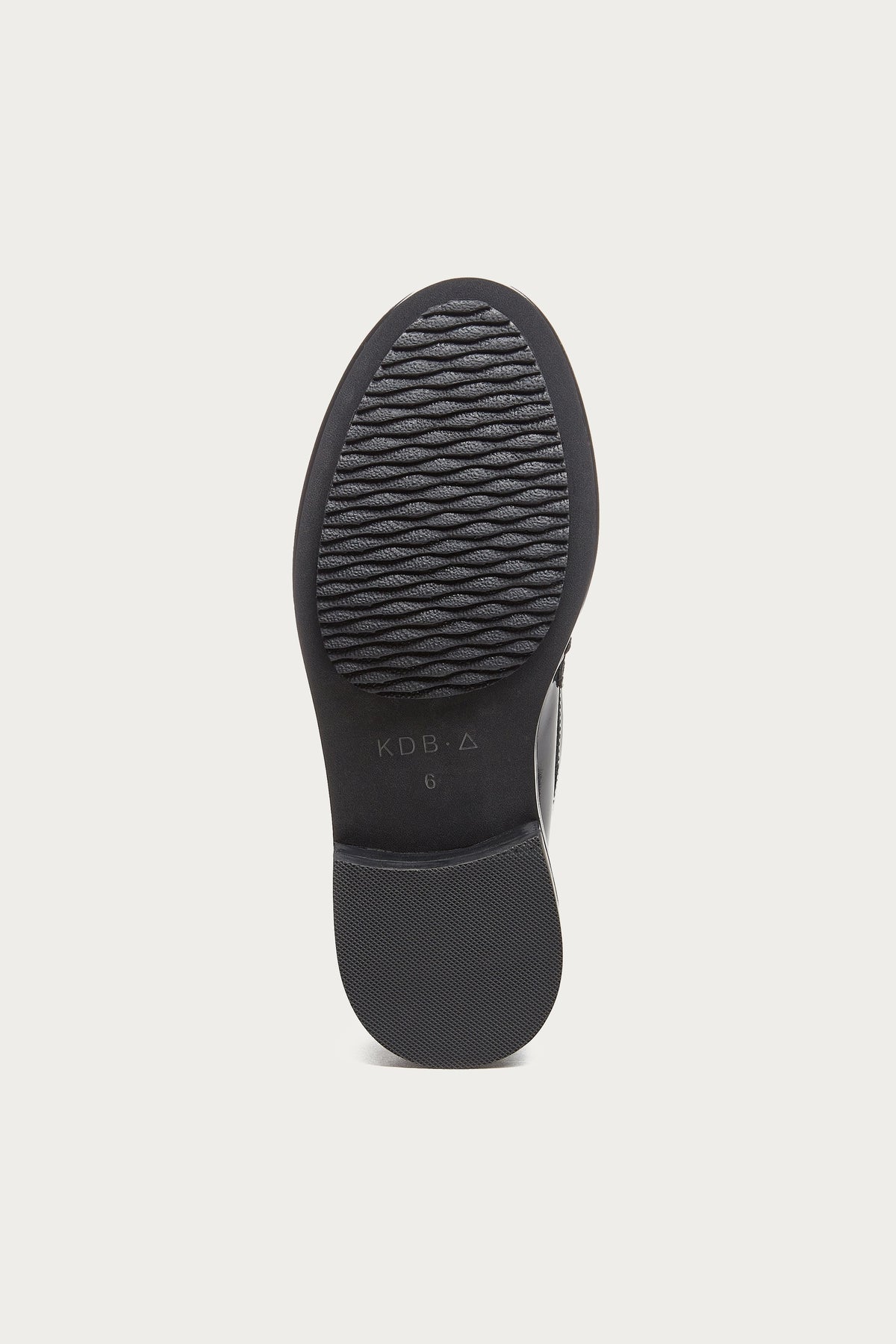Lens All Black Leather Loafers