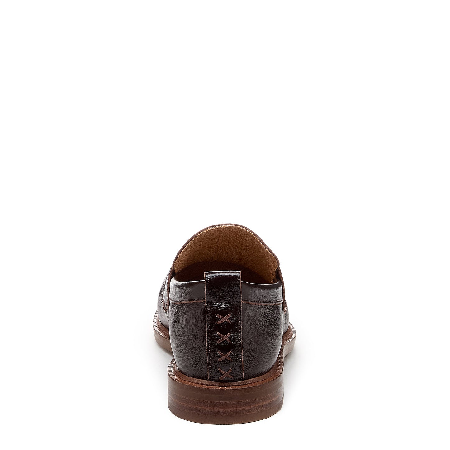 Lens Warm Brown Leather Loafers