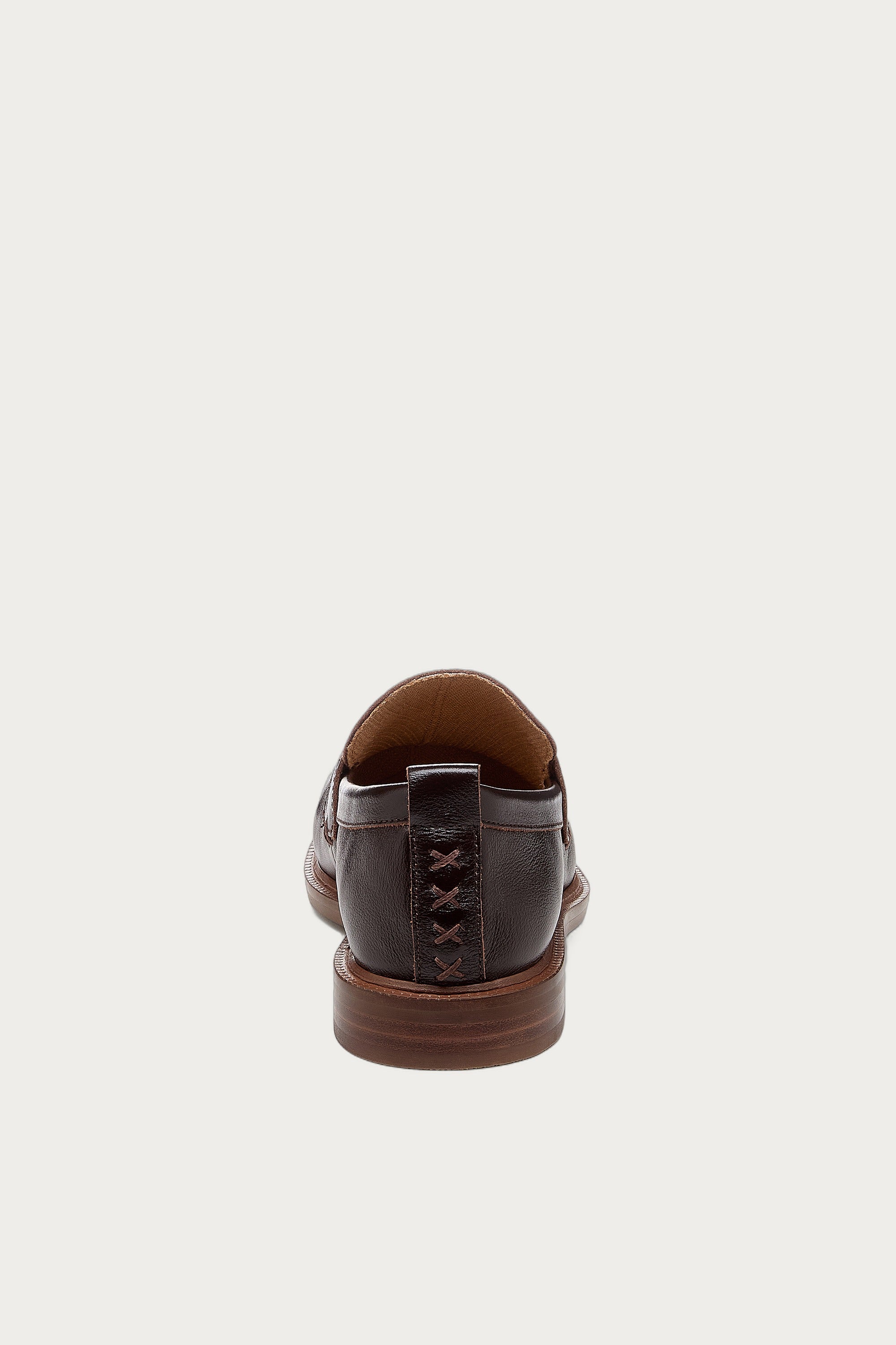 Lens Warm Brown Leather Loafers
