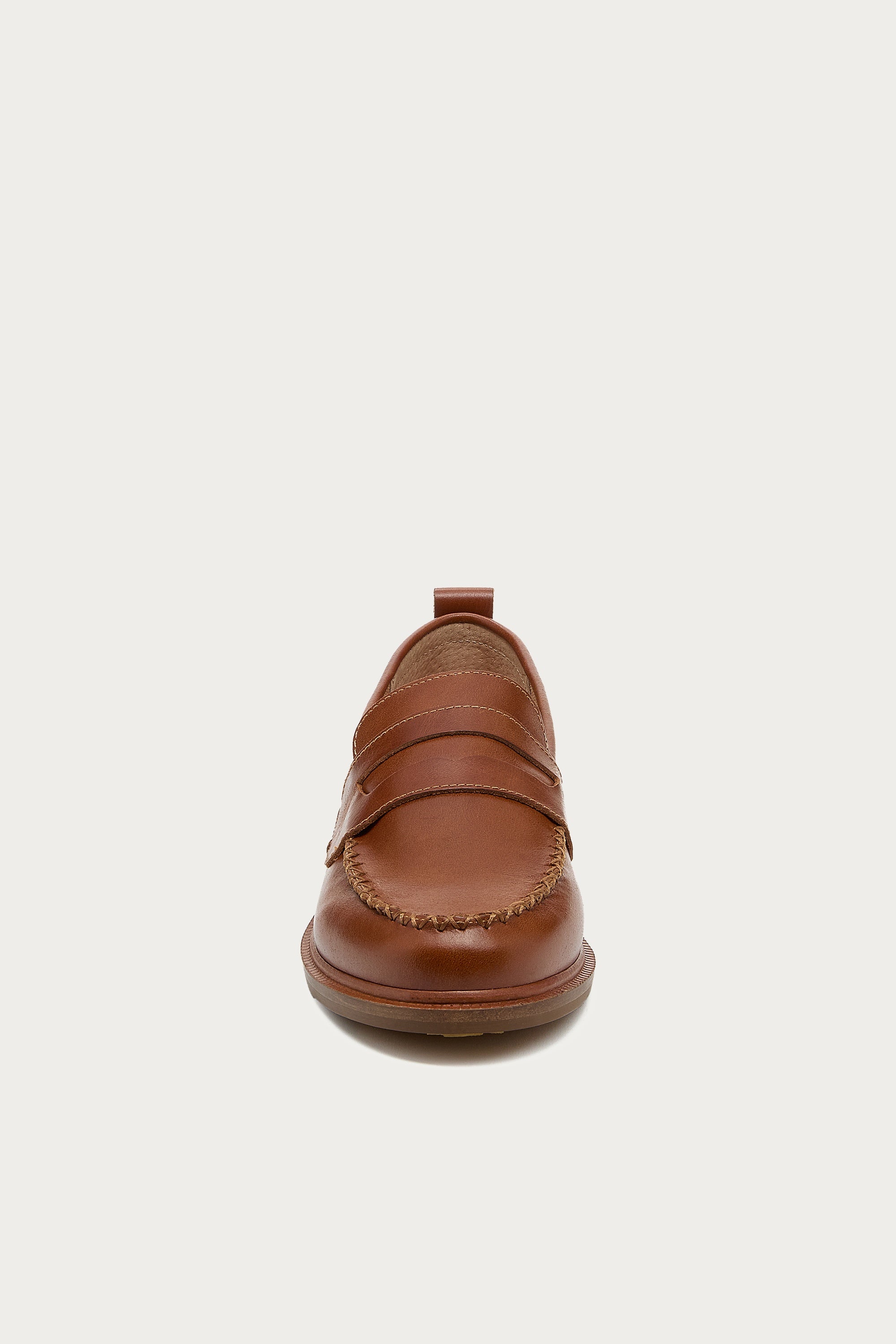 Lens Caramel Wide Width Leather Loafers