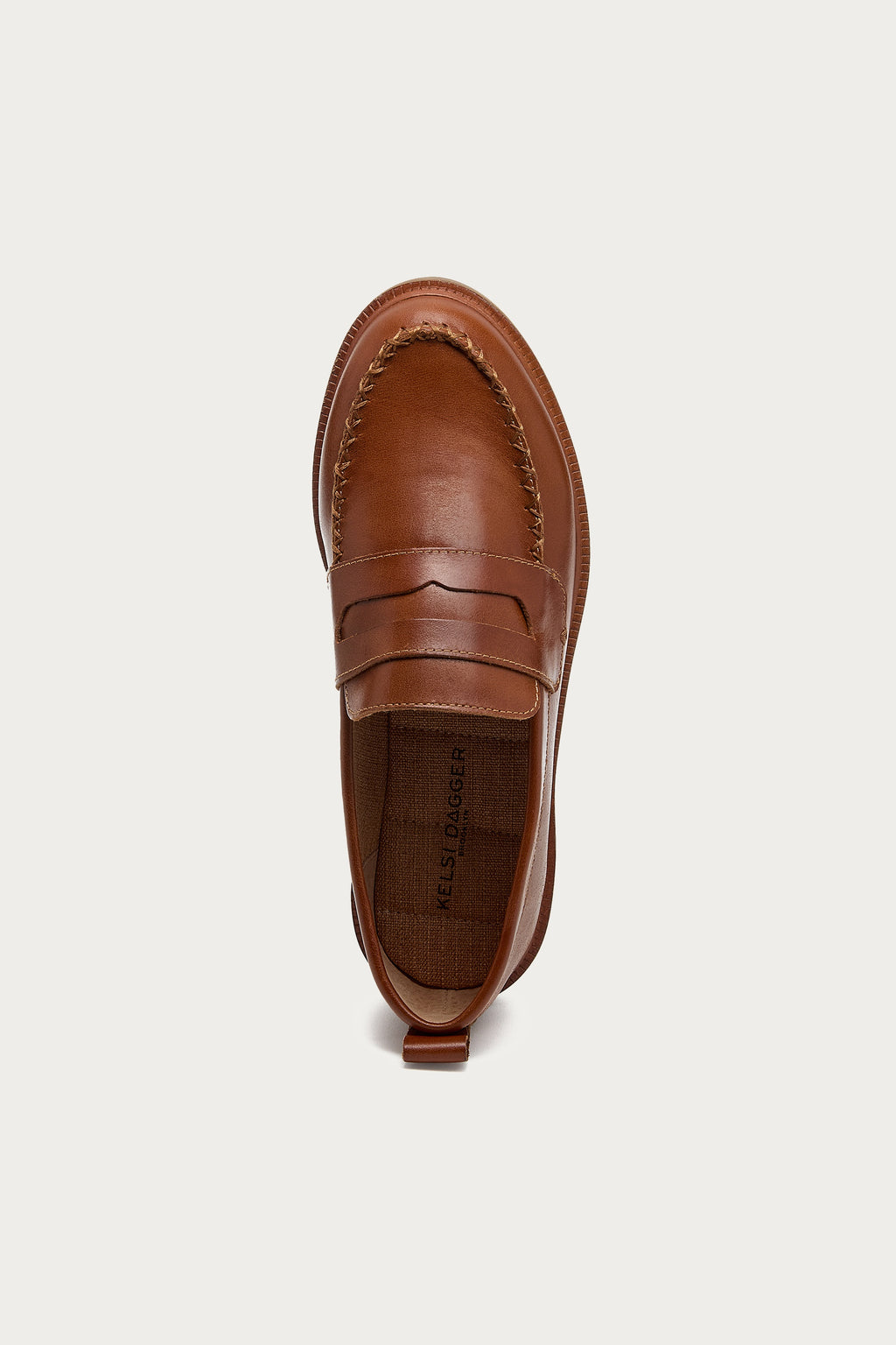 Lens Caramel Wide Width Leather Loafers