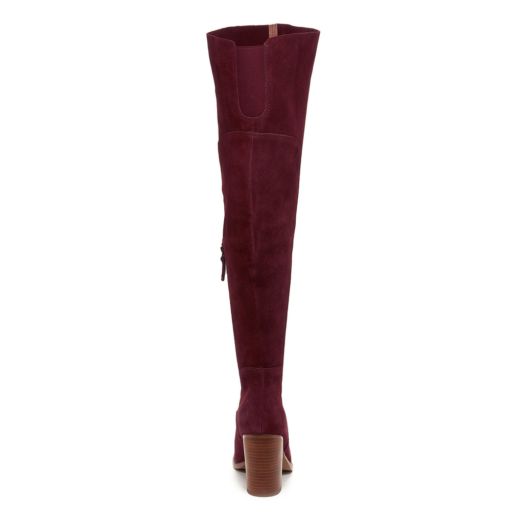 Logan Garnet Over The Knee Boot