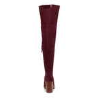 Logan Garnet Over The Knee Boot