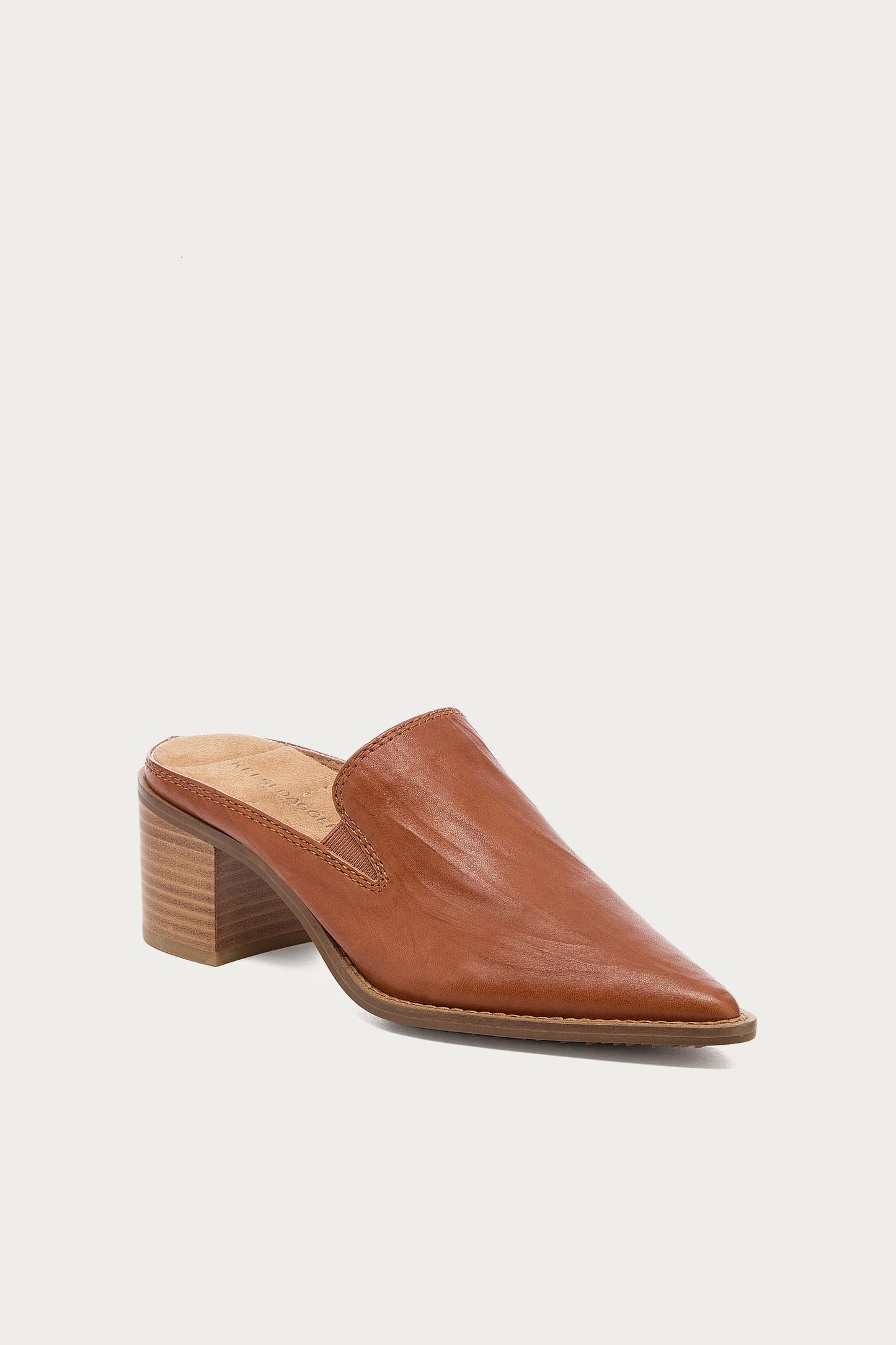 Mason Burnt Cognac Pointed Toe Mules