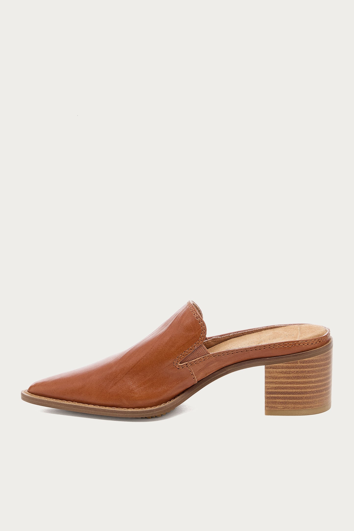 Mason Burnt Cognac Pointed Toe Mules