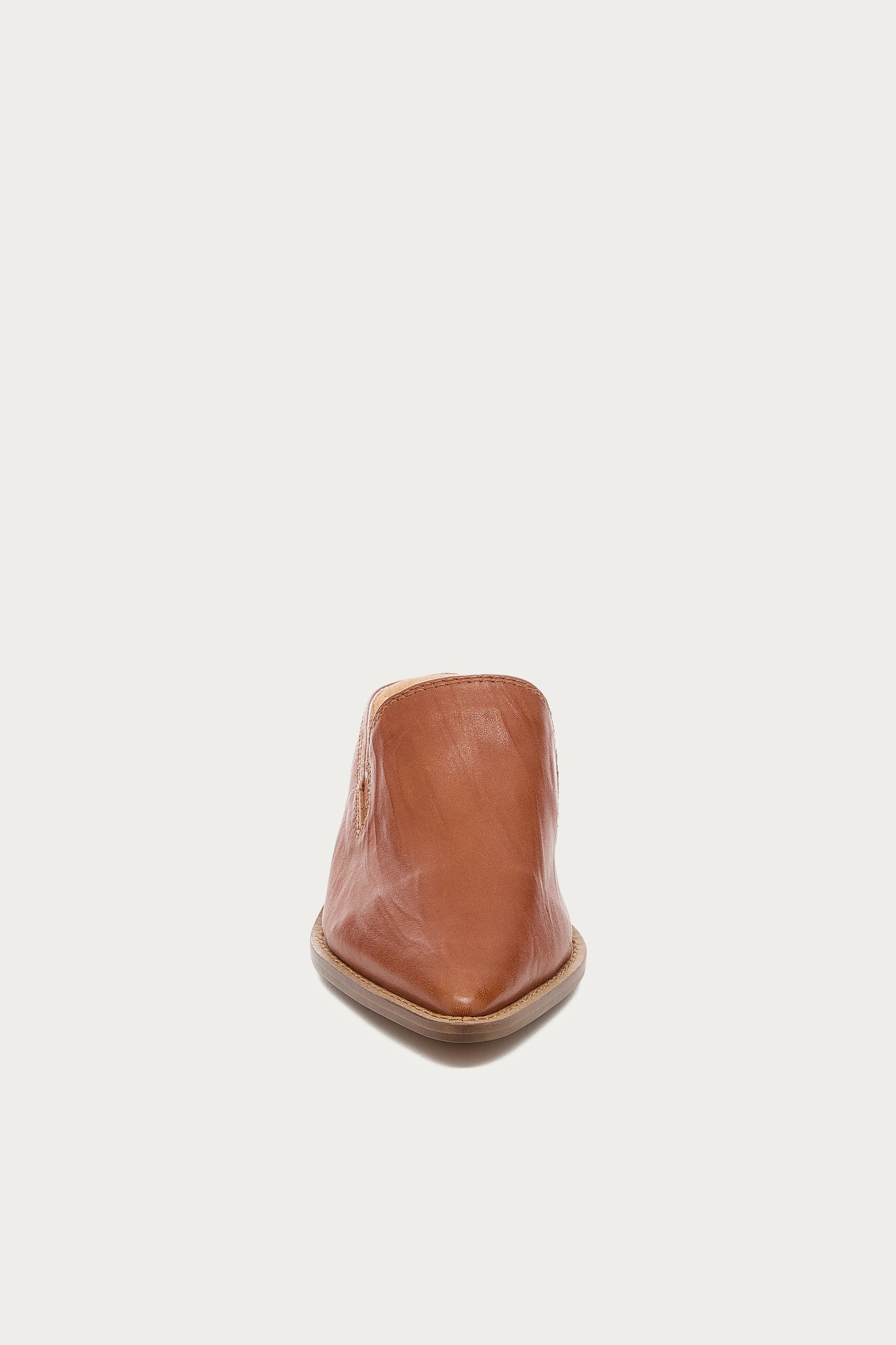 Mason Burnt Cognac Pointed Toe Mules