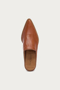 Mason Burnt Cognac Pointed Toe Mules