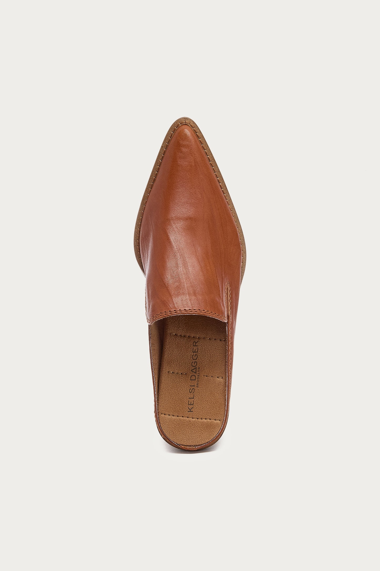 Mason Burnt Cognac Pointed Toe Mules