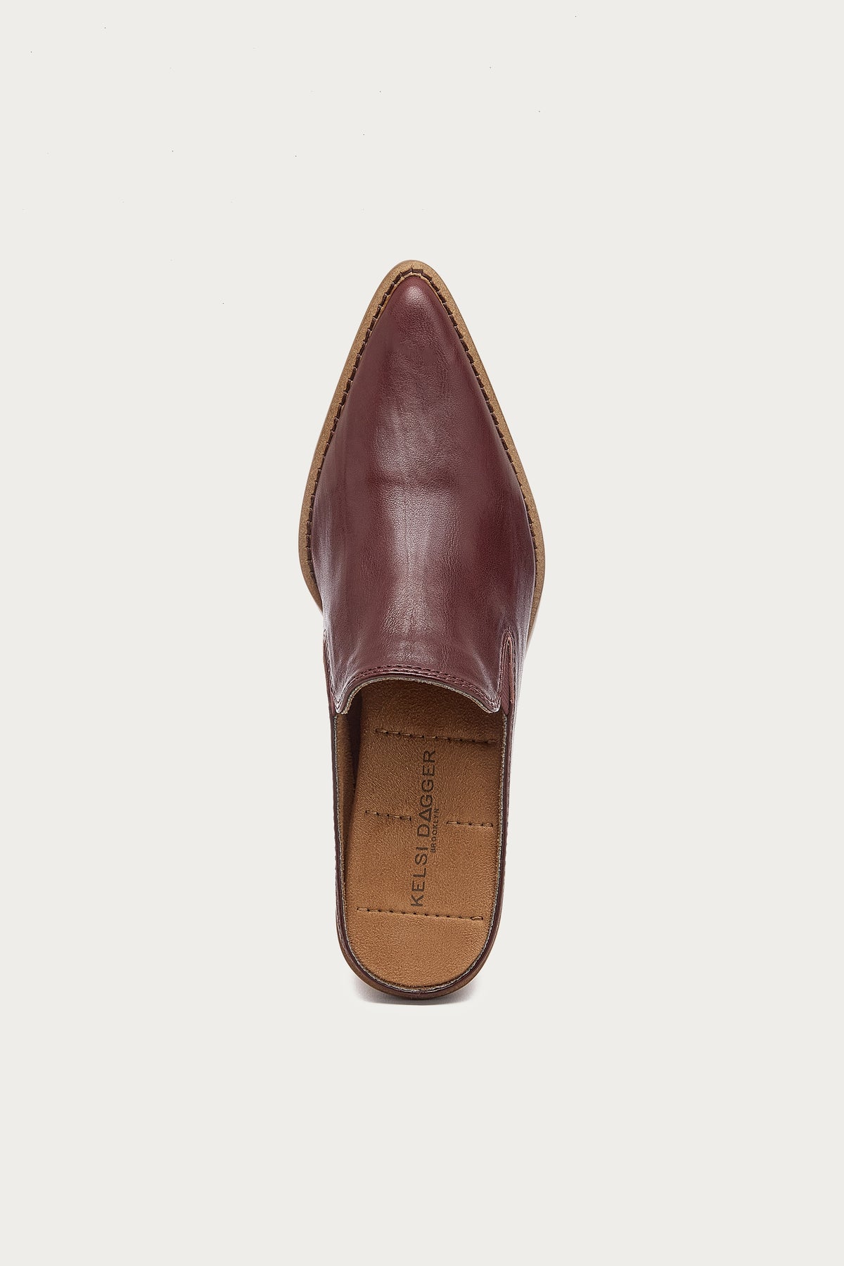 Mason Warm Brown Pointed Toe Mules