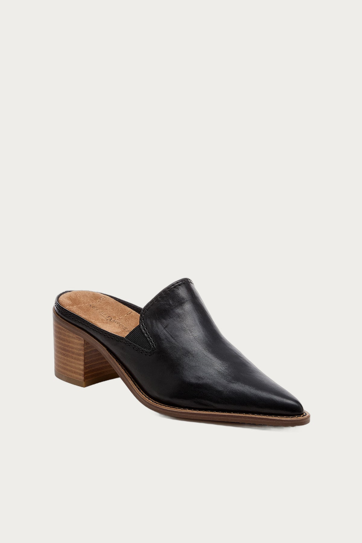 Mason Black Pointed Toe Mules