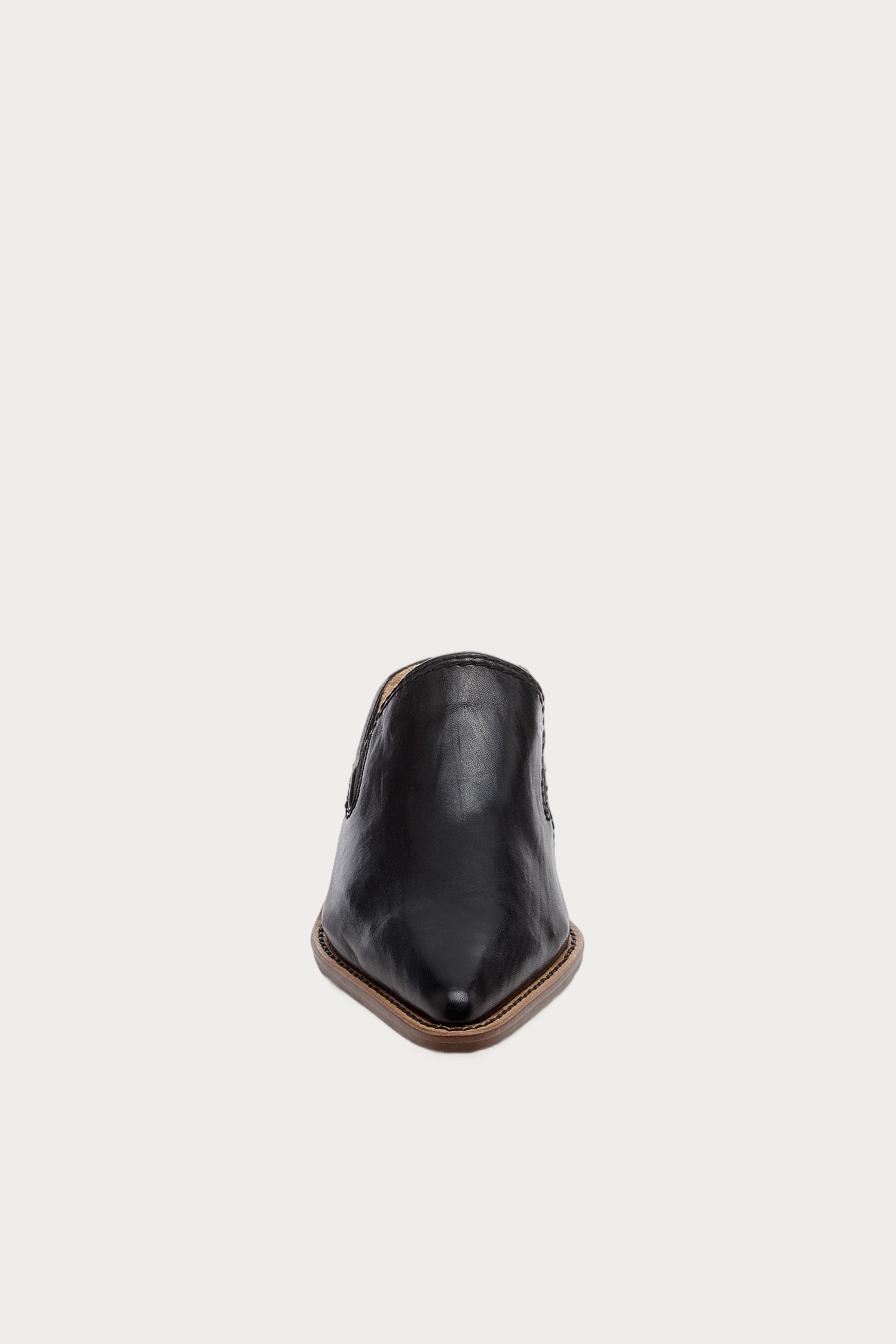 Mason Black Pointed Toe Mules