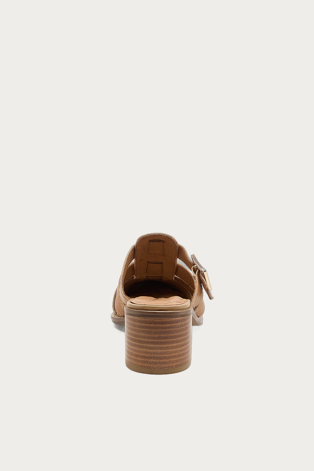 Mitchie Oatmeal Leather Heels