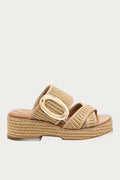 Nina Raffia Wedge Sandals