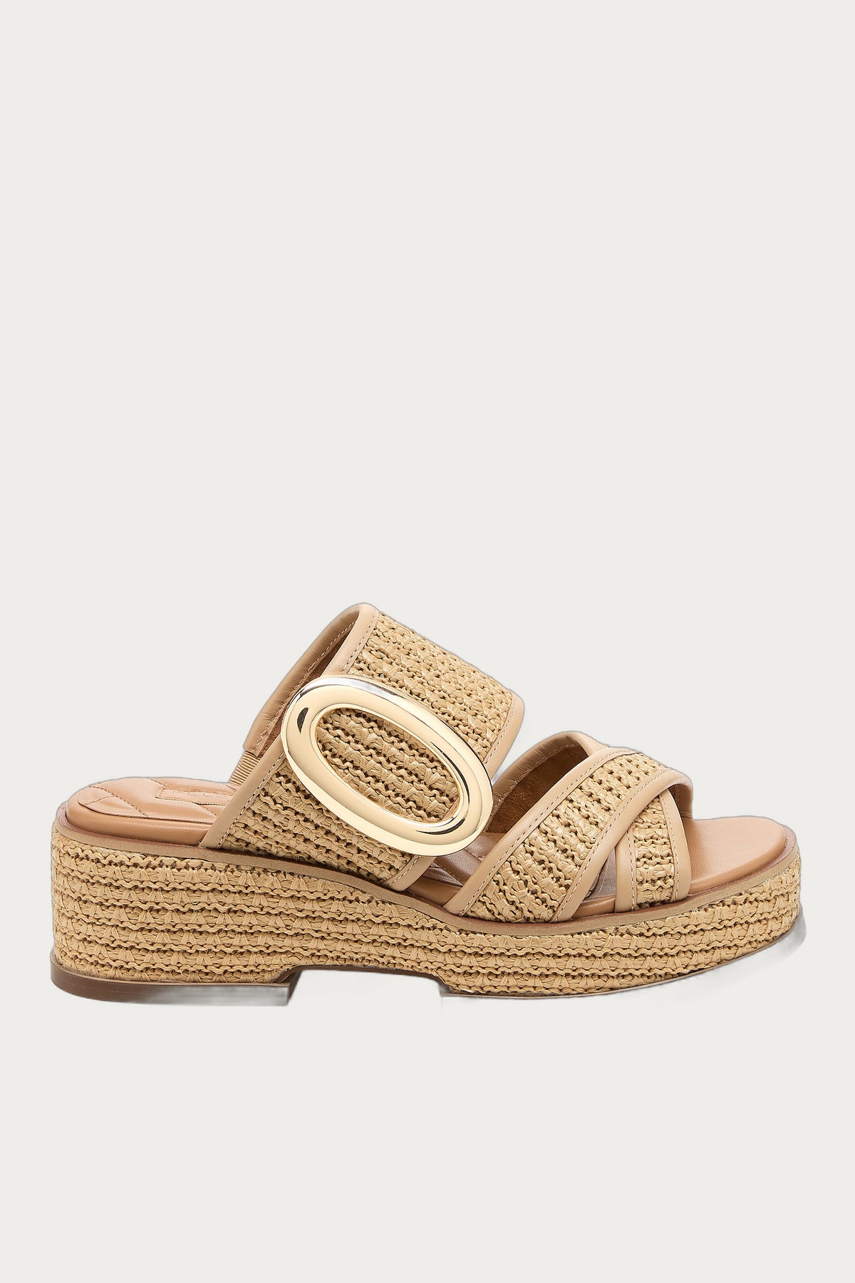 Nina Raffia Wedge Sandals