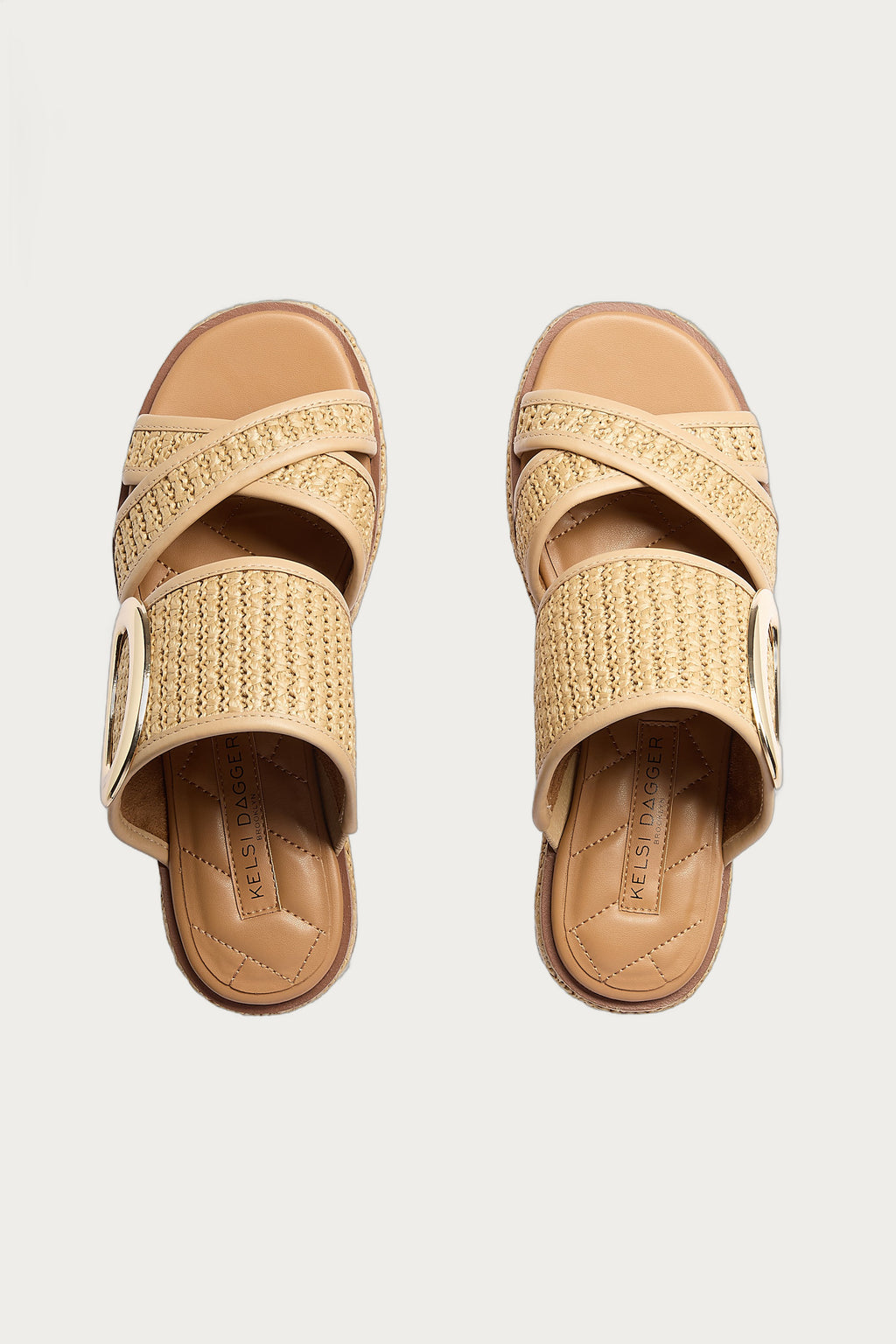 Nina Raffia Wedge Sandals