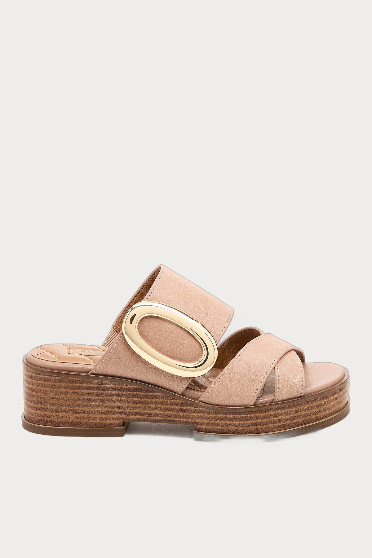 Nina Pink Wedge Sandals