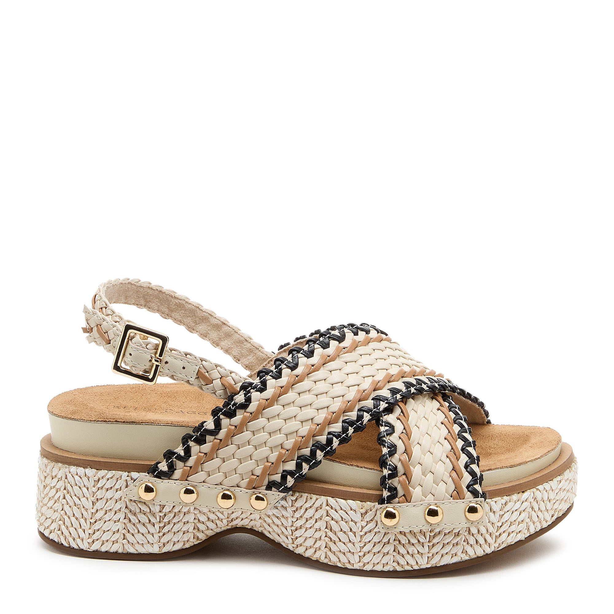 Pace Women's Shell Raffia Platform Sandal