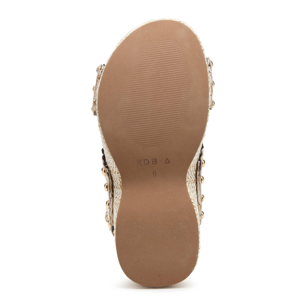 Pace Women's Shell Raffia Platform Sandal