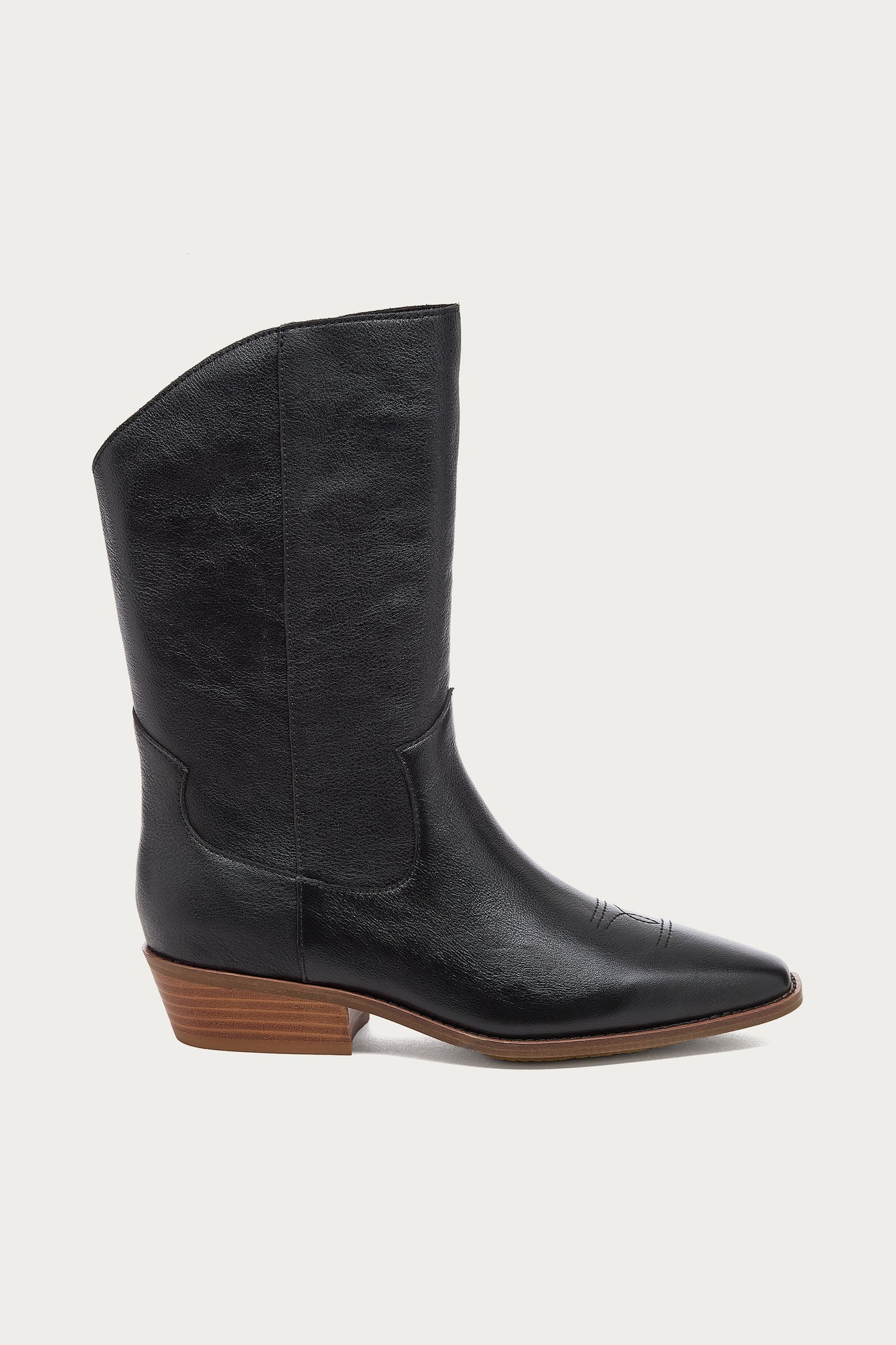 Piper Black Leather Boot