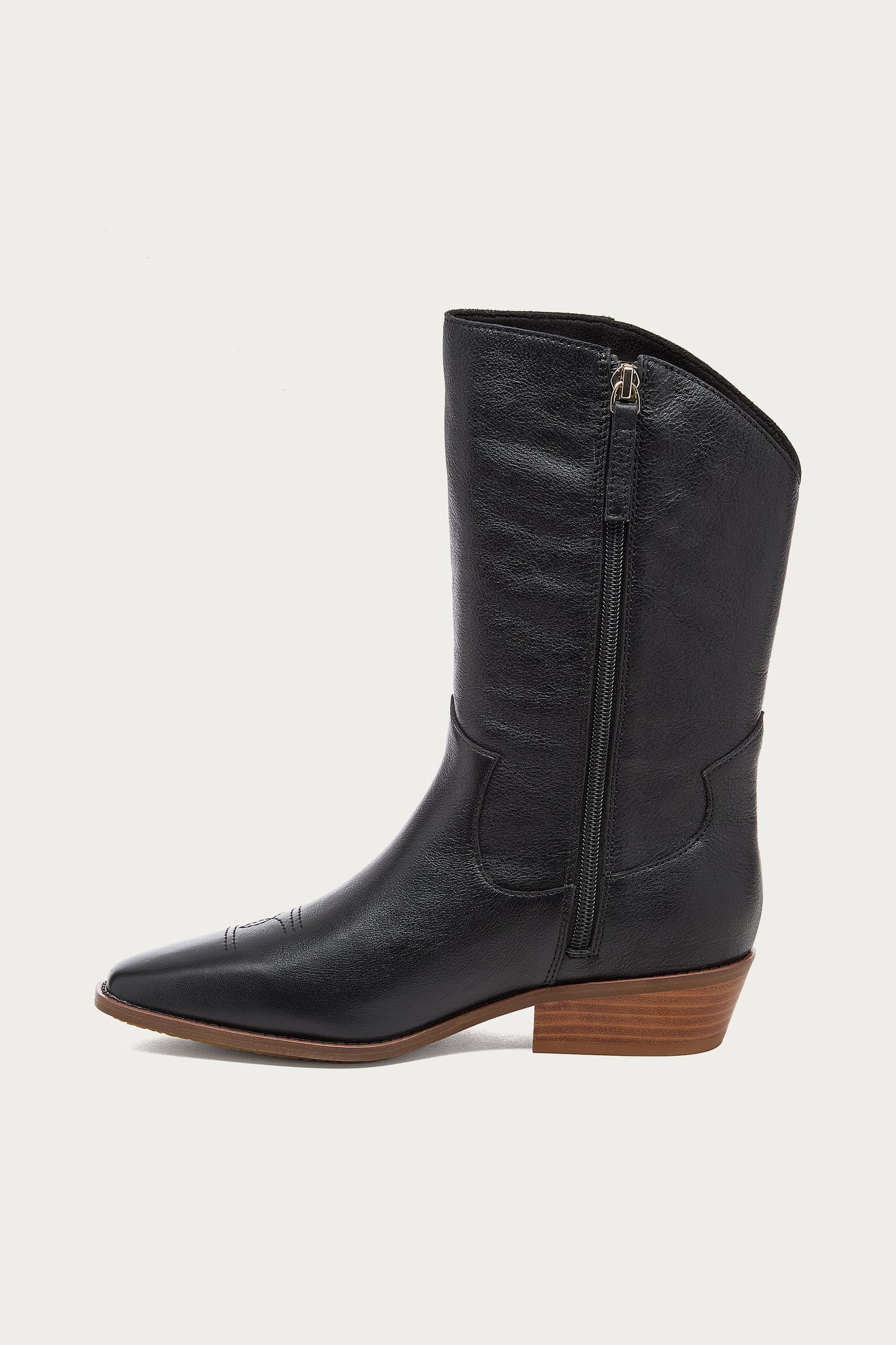 Piper Black Leather Boot