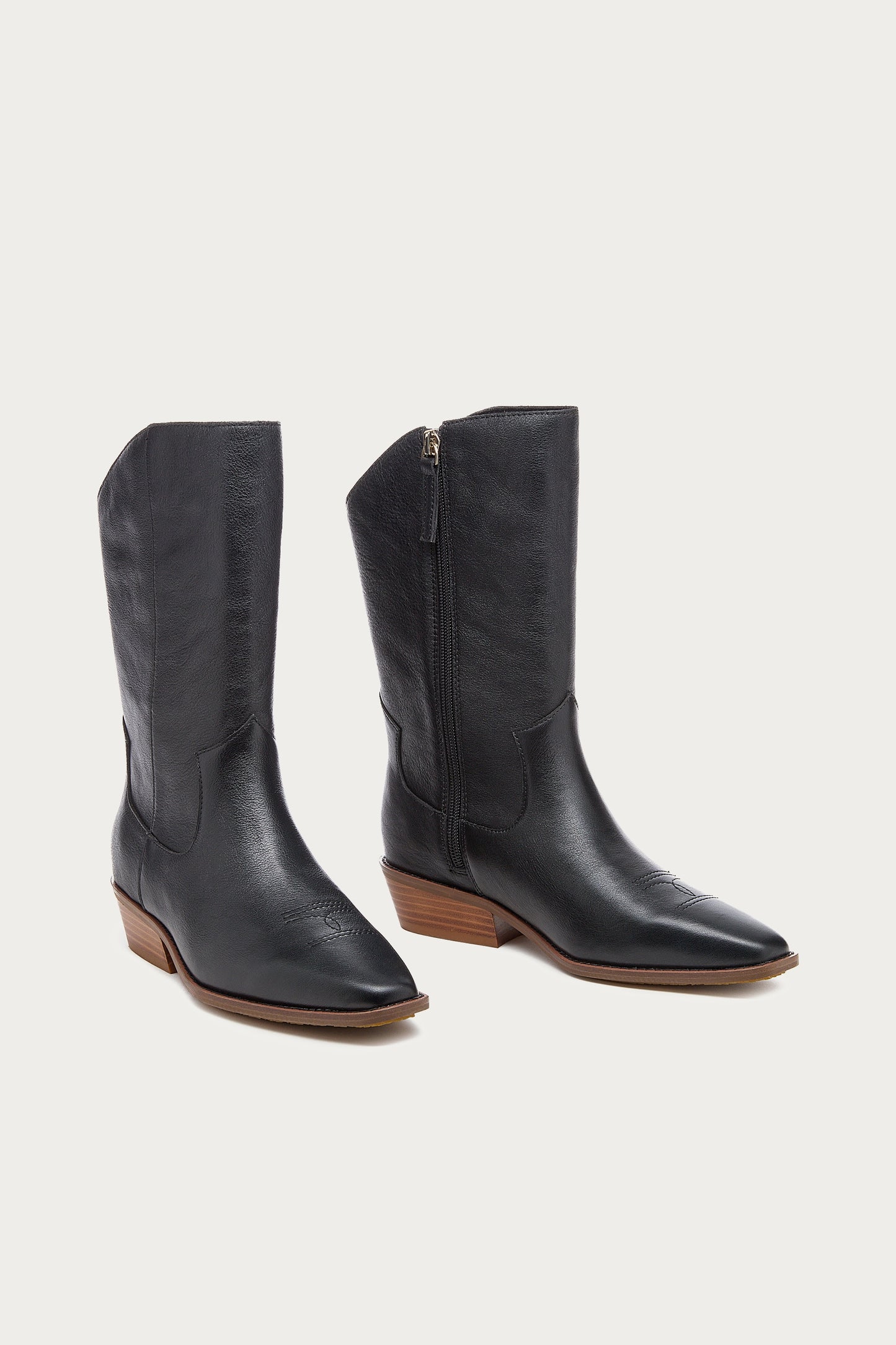 Piper Black Leather Boot