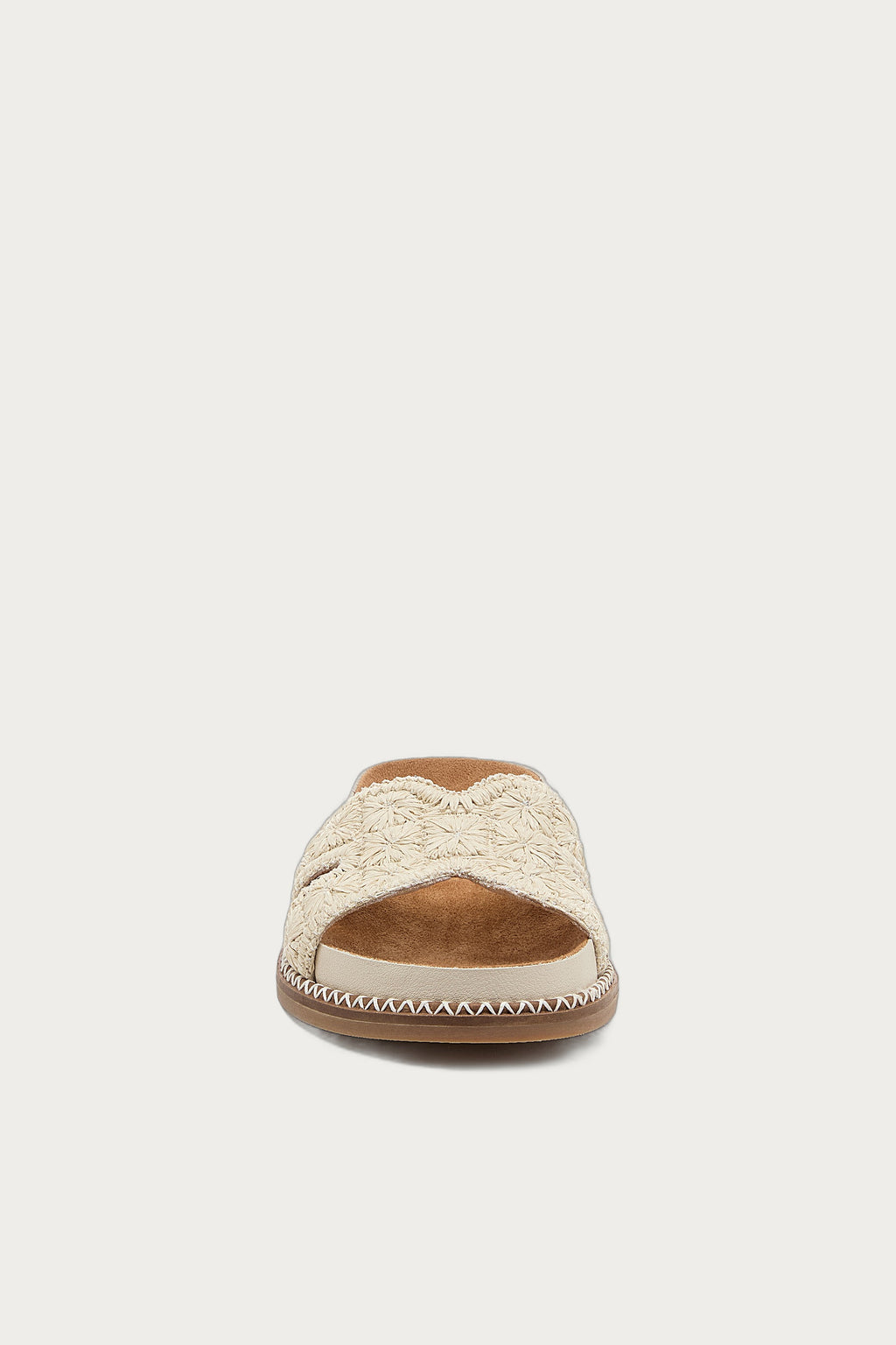 Shay Salt Raffia Slide Sandal
