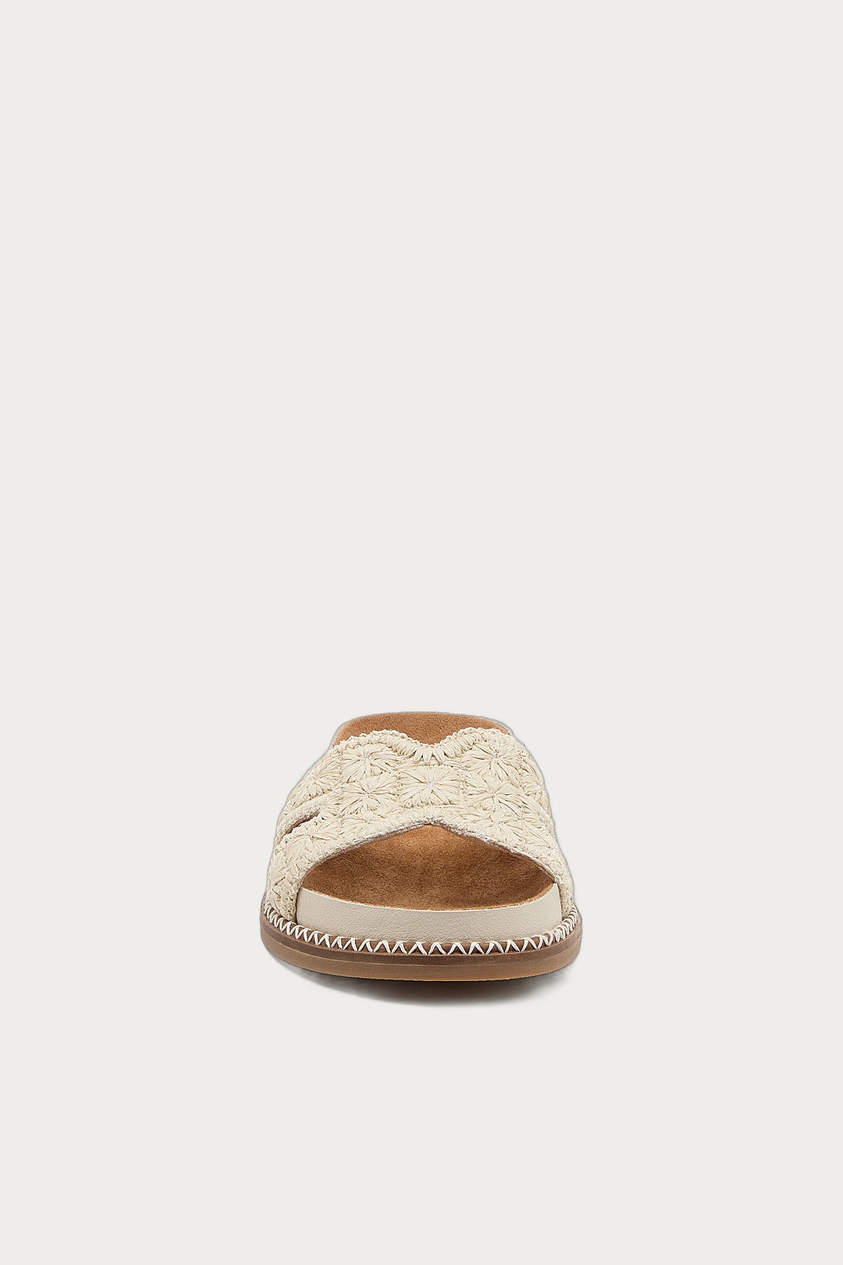 Shay Salt Raffia Slide Sandal