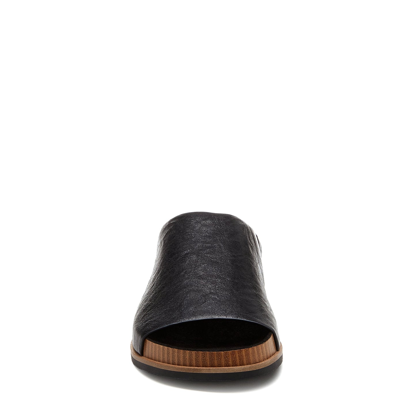 Squish Black Stacked Slide Sandals