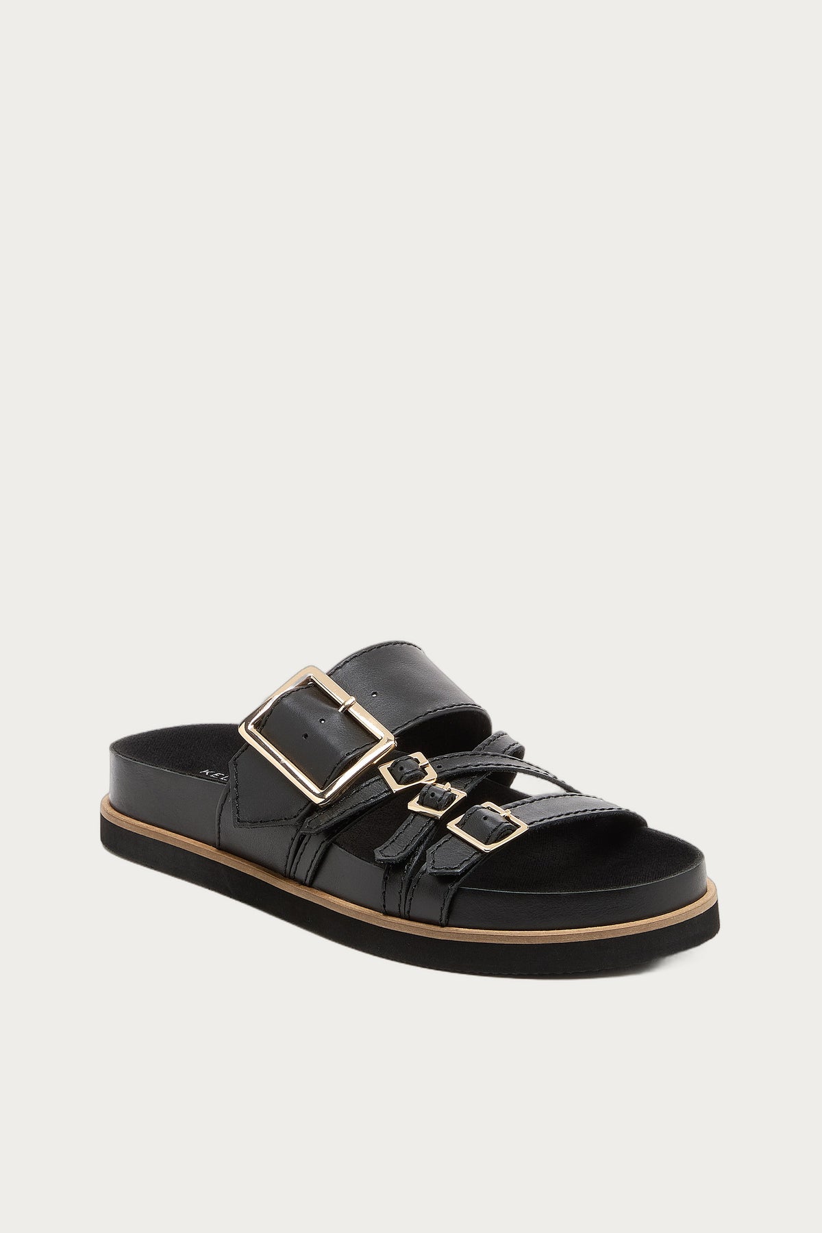 Stella Black Slide Sandals