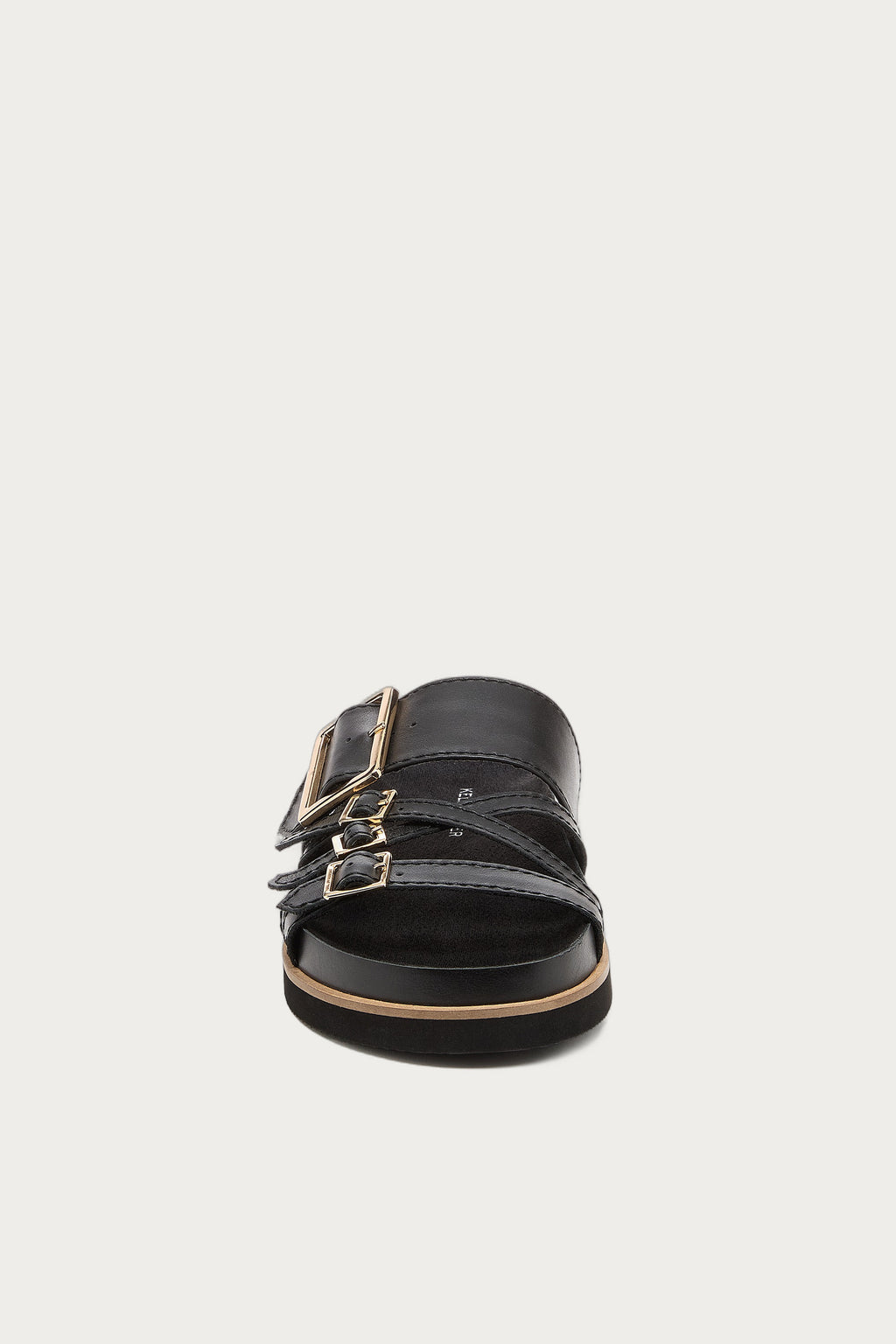 Stella Black Slide Sandals