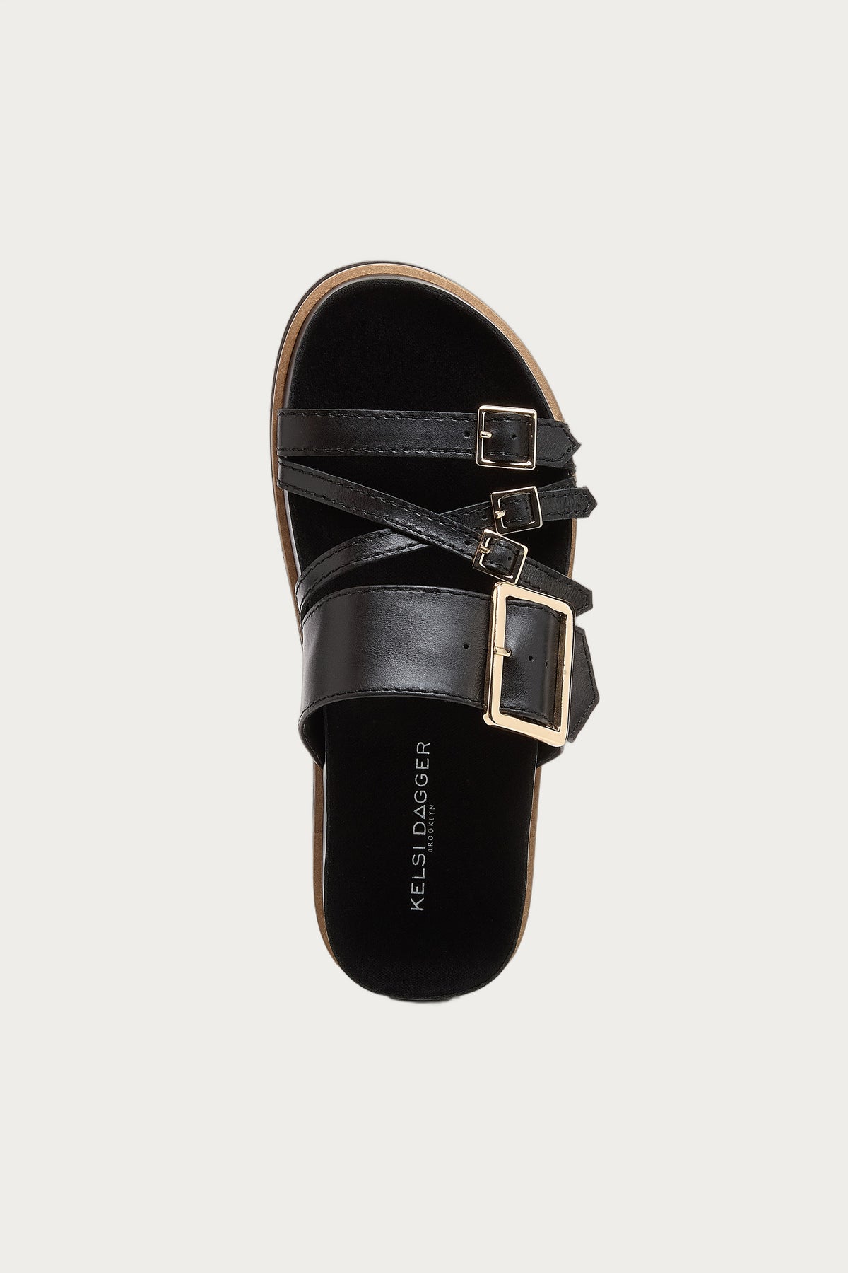 Stella Black Slide Sandals
