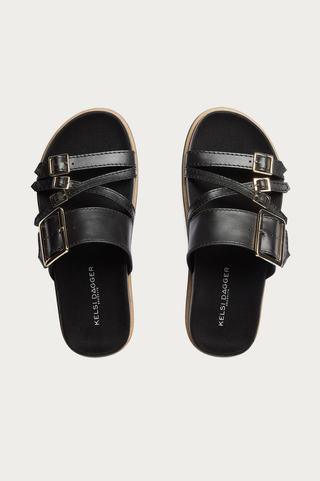 Stella Black Slide Sandals