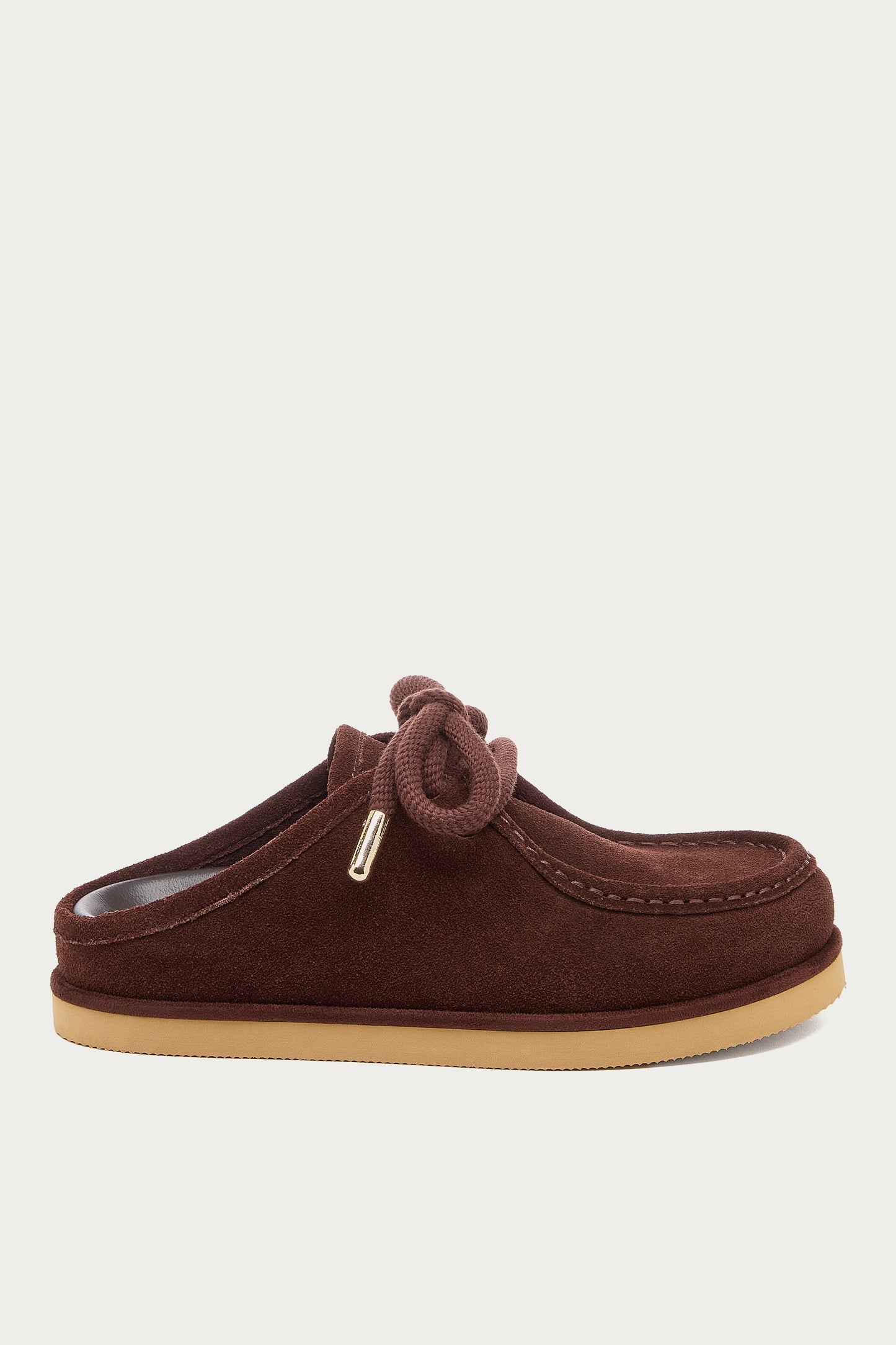 Stormy Brown Suede Mules