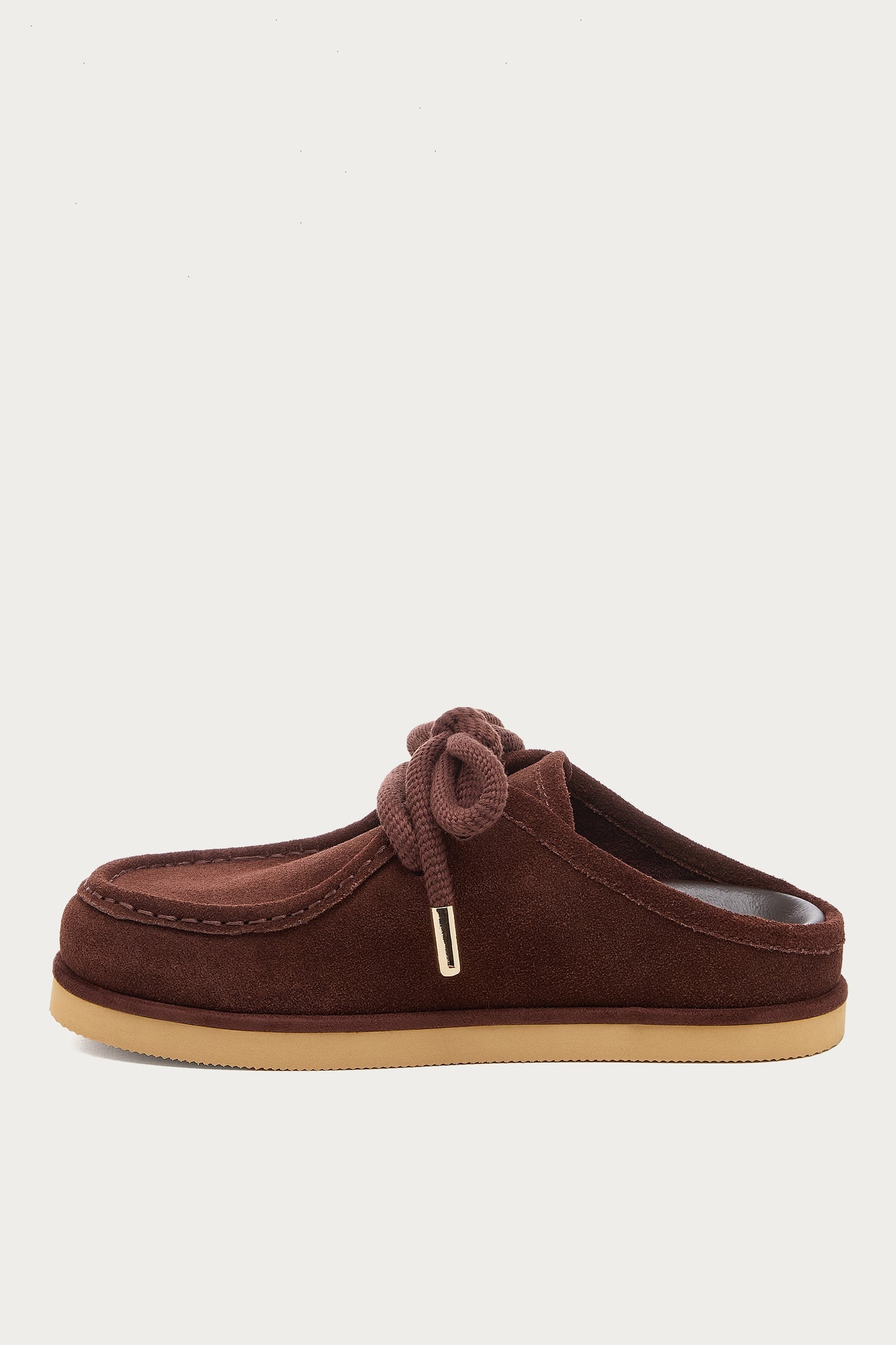 Stormy Brown Suede Mules