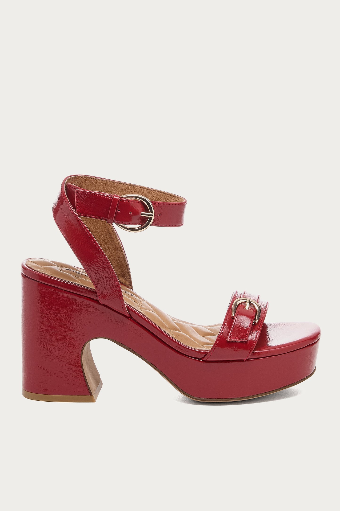 Wendy Crimson Leather Heel