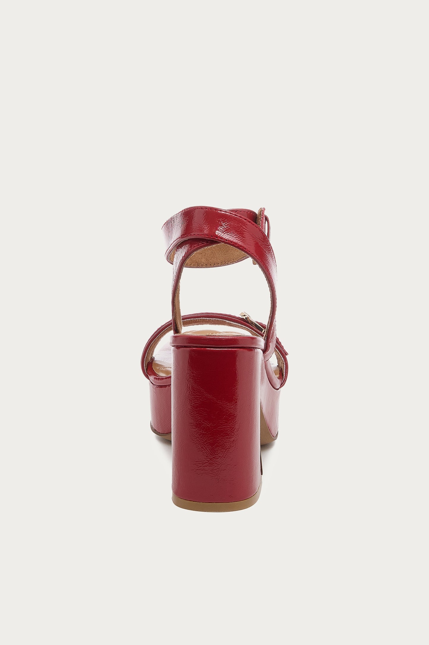 Wendy Crimson Leather Heel