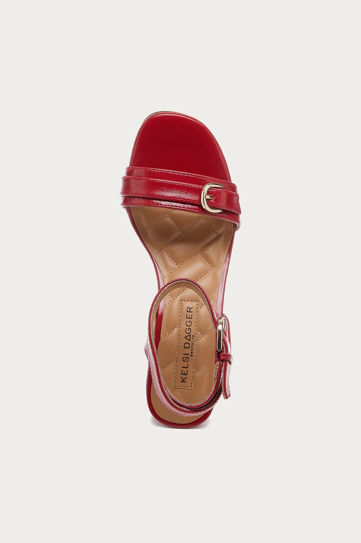 Wendy Crimson Leather Heel