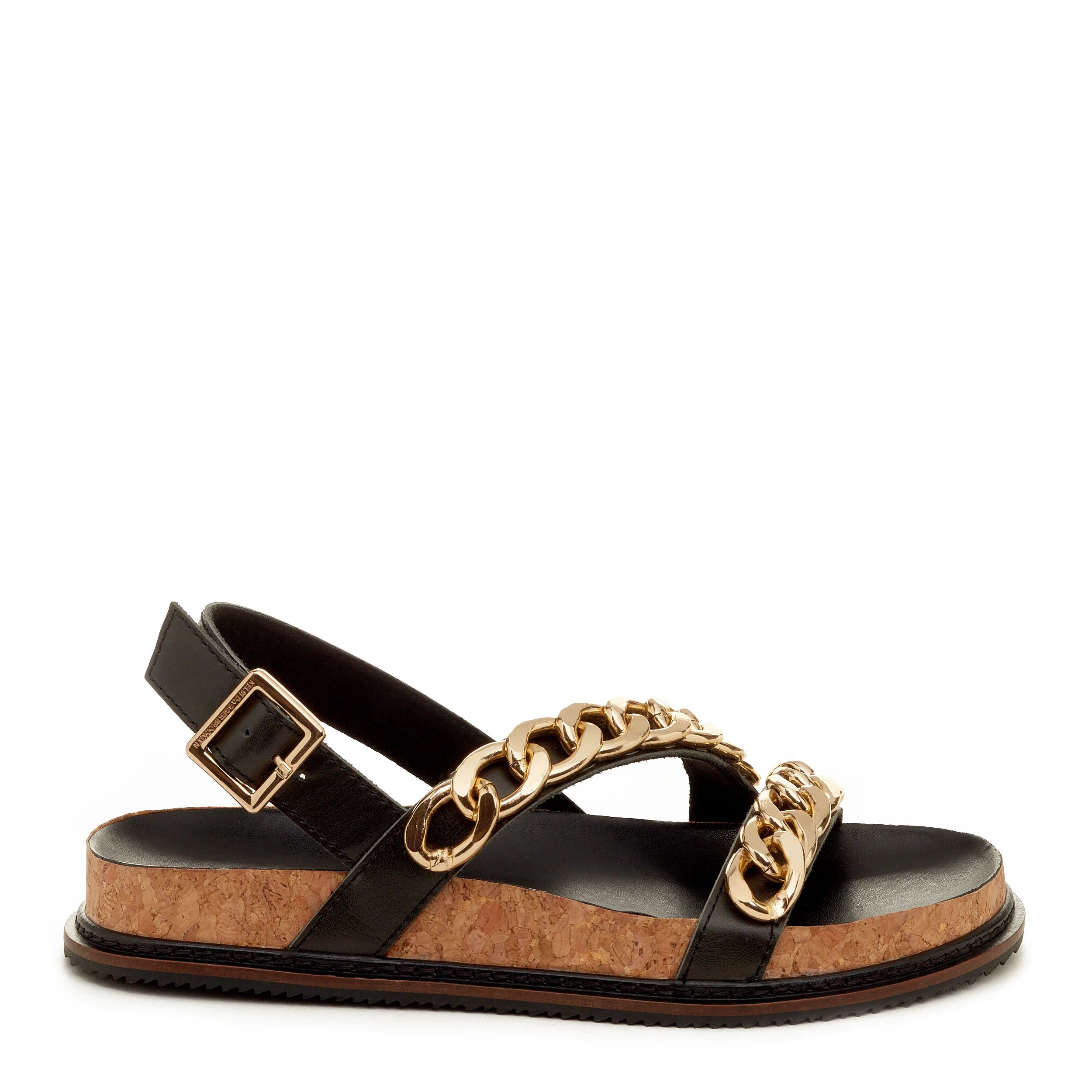 Kelsi Dagger BK® Script Black Wrapped Sandal