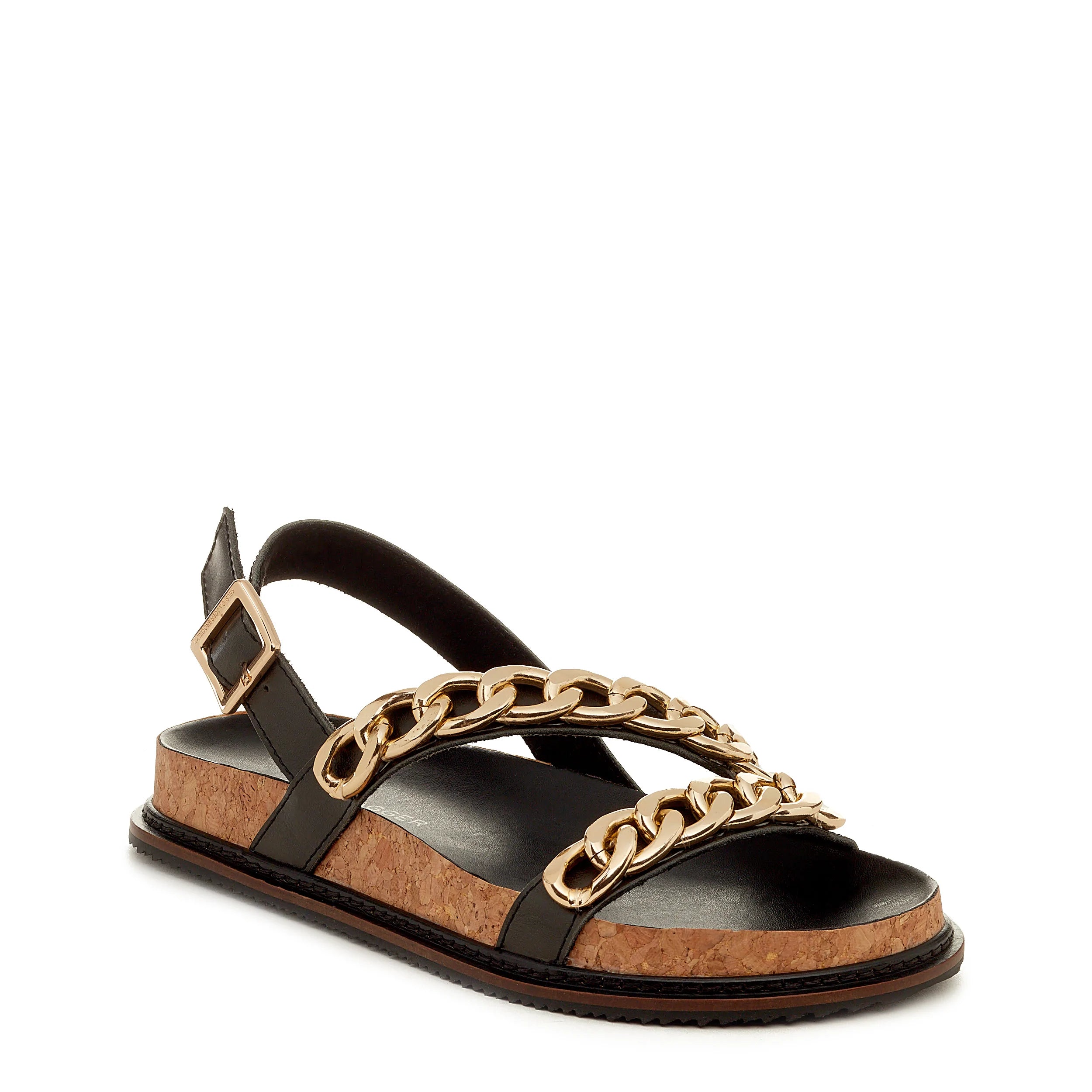 Kelsi Dagger BK® Script Black Wrapped Sandal