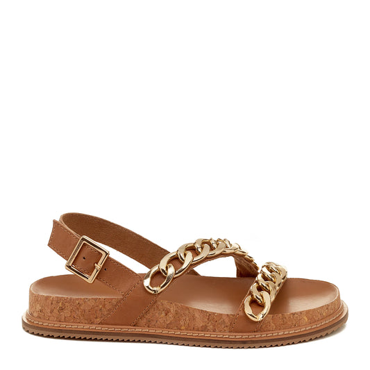 Kelsi Dagger BK® Script Tan Wrapped Sandal