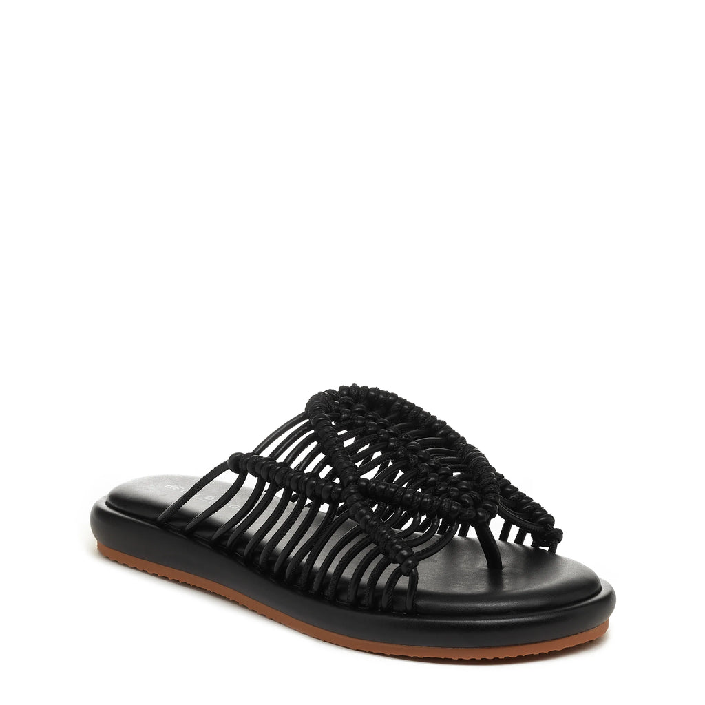 Kelsi Dagger BK® Turn Black Slide Sandal